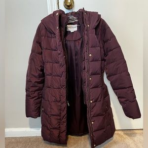 Cole Haan Purple Puffer Coat XXS